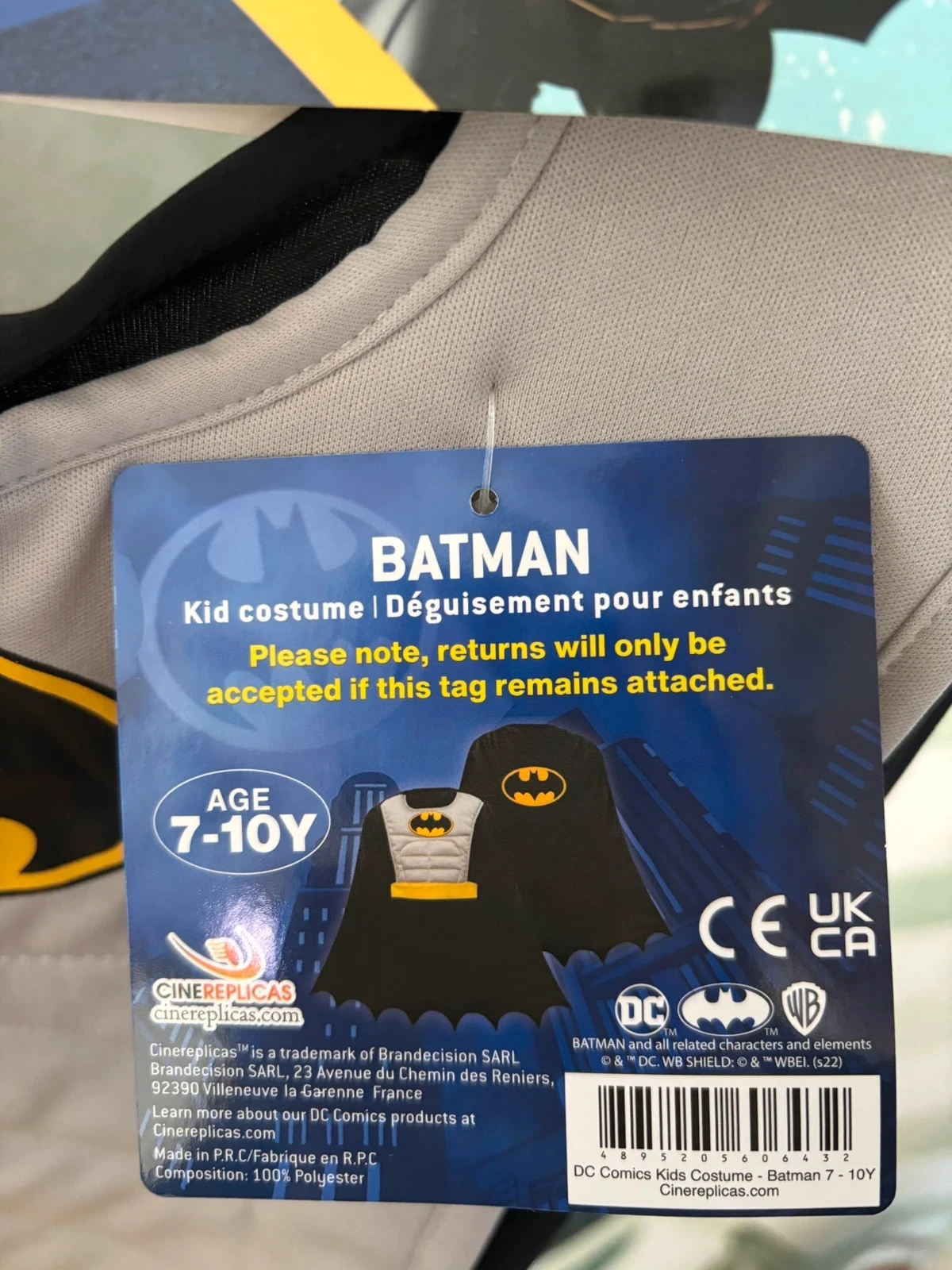 Fantasia infantil Batman DC Comics novo – photo 5